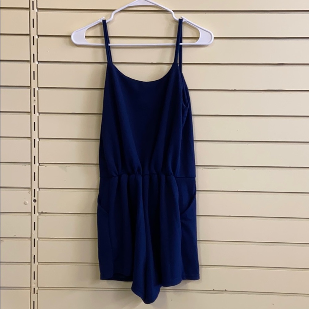 Navy Blue Romper